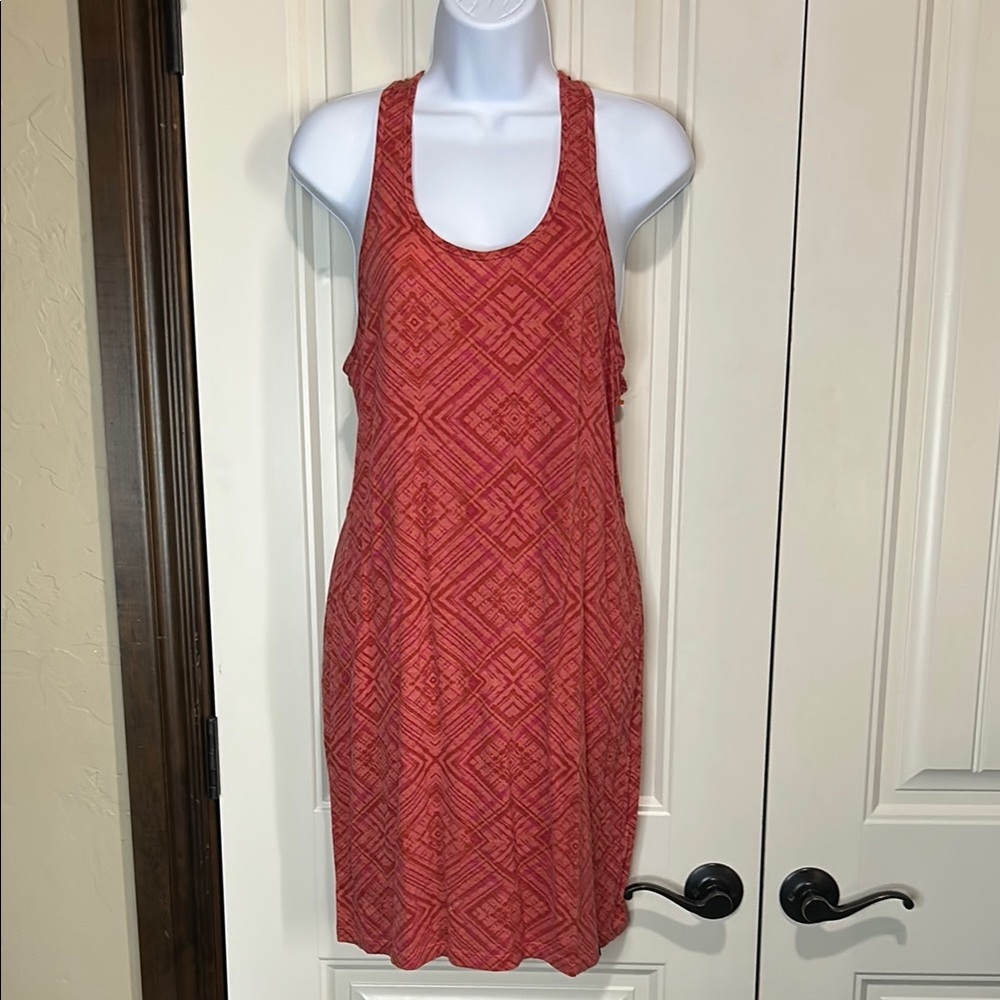 Smartwool Red/Orange Geometric Mini Dress